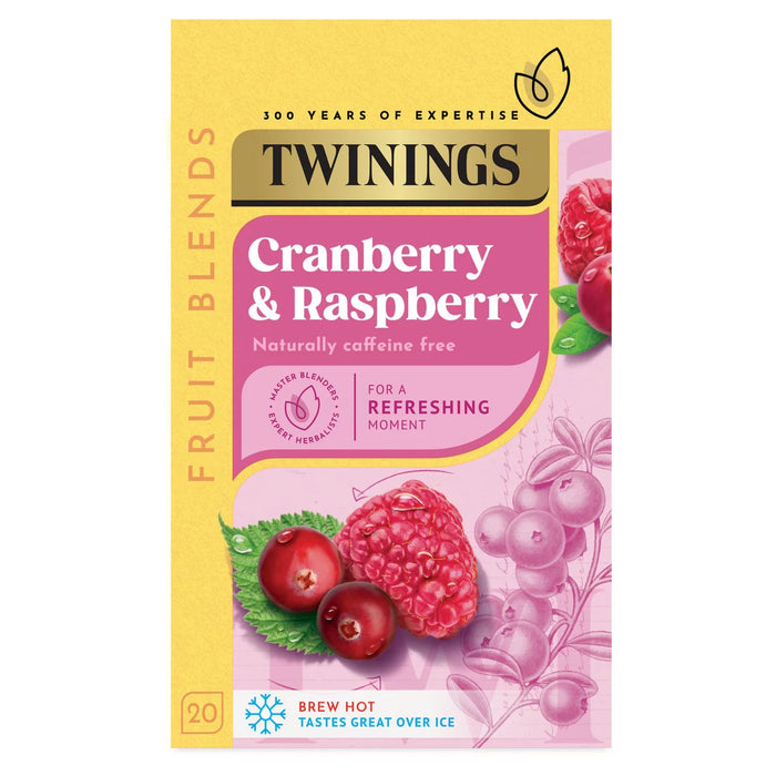 Twinings Cranberry & Raspberry Tea 20 Sacs de thé