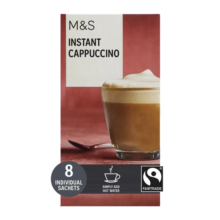 M&S Instant Cappuccino Sachets 8 per pack