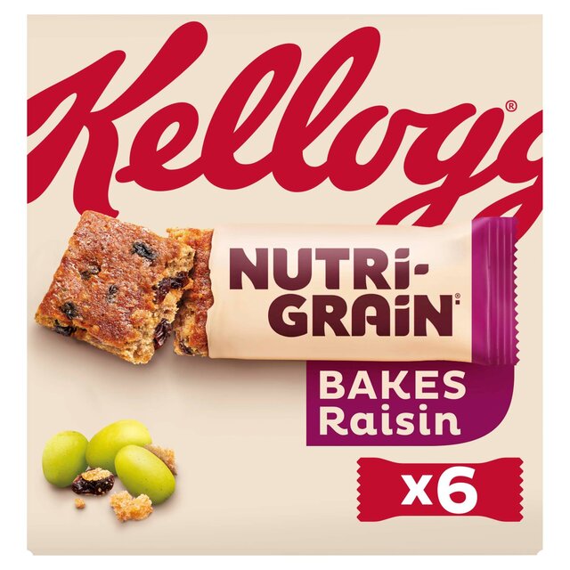 Kelloggs Nutri-Grain-Raising Bars Raisin Bakes 6 x 45 g