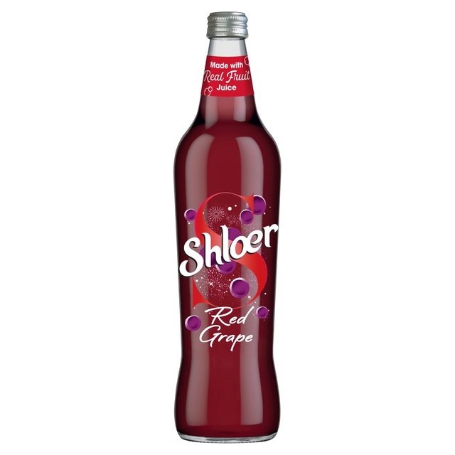 Shloer Bebida de jugo espumoso de uva roja 750ml 