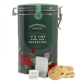 Cartwright & Butler gesalzene Karamell Shortbread & English Breakfast Teebeutel 240g