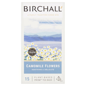 Birchall Camomile Flowers Sacs de thé 15 par paquet