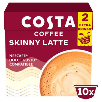 Costa Coffee Nescafafe Dolce Gusto Compatible Skinny Latte 16 por paquete