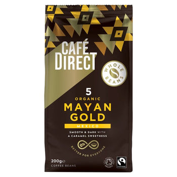 CafeDirect Fairtrade Organic Mayan Gold Mexico Coffee grains 227g