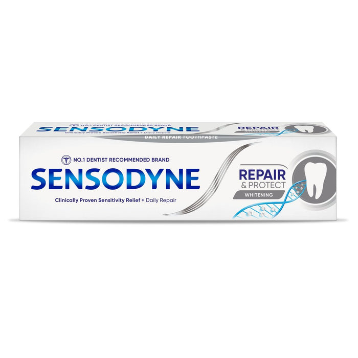 Sensodyne reparación y protección de la reparación profunda Pasta de dientes sensible al blanqueamiento 75 ml