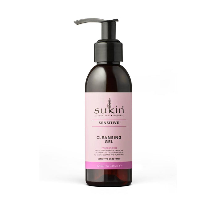 Gel de limpieza de piel sensible natural de Sukin 125 ml