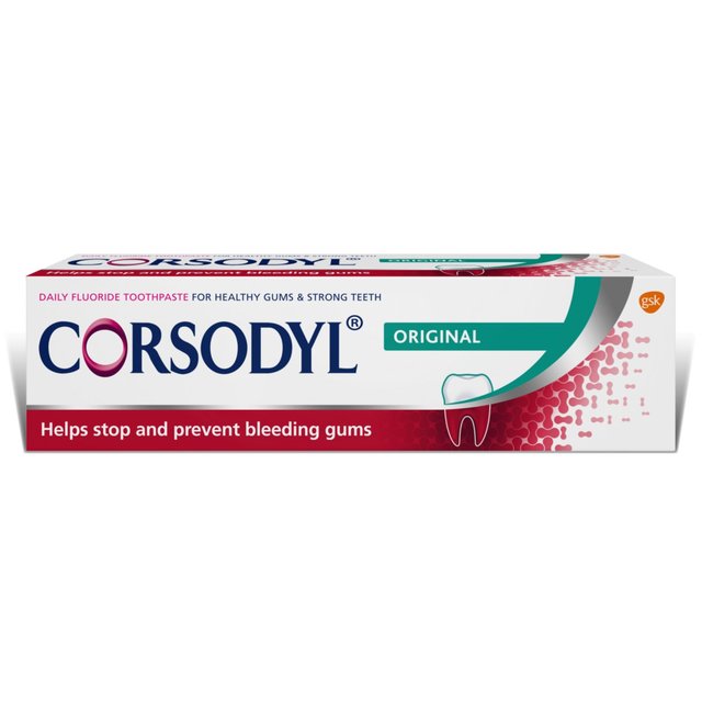 Corsodyl Gum Care Zahnpasta täglich Fluorid Original 75 ml
