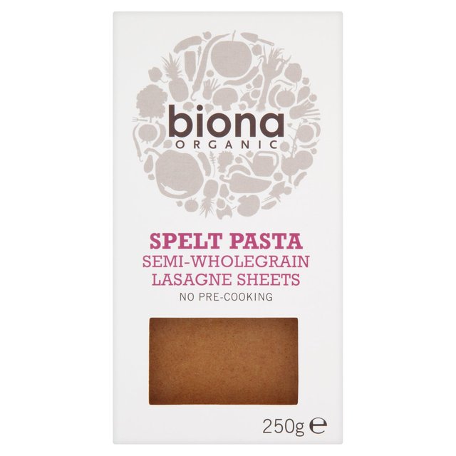 Biona Organic orthographié semi-wholegrain Lasagnes Fiches 250g