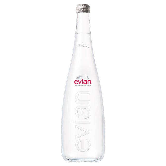 Evian immer noch Mineralwasserglasflasche 750 ml