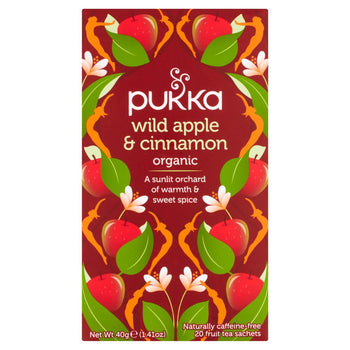 Pukka Wild Apple & Cinnamon with Ginger Teabags 20 per pack