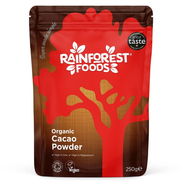 Regenwald Lebensmittel Bio -peruanische Kakaopulver 250 g
