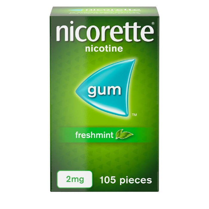 Nicorette Fresh Mint Gum 2mg por goma 105 piezas