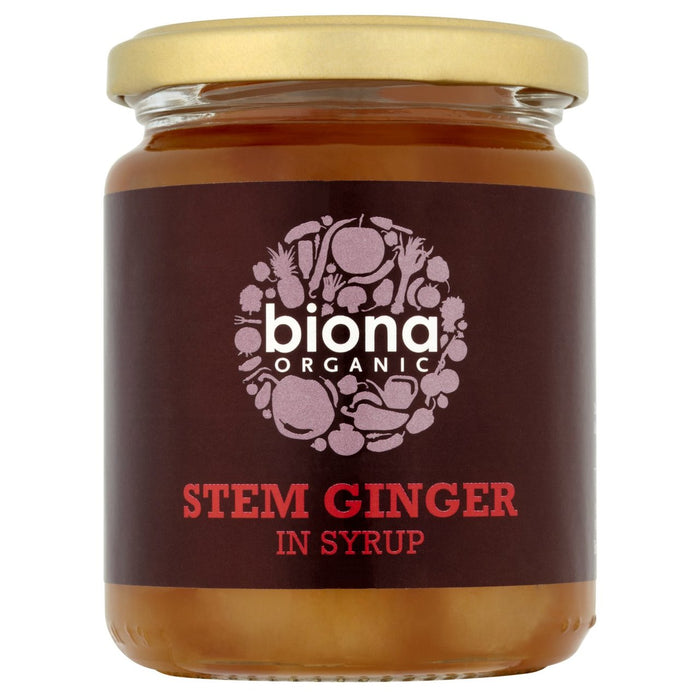 Biona Ginger orgánico de vástago en jarabe 330G