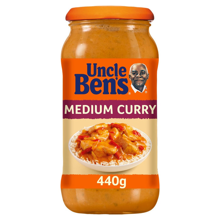 Uncle Bens Salsa De Curry Mediana 440g 